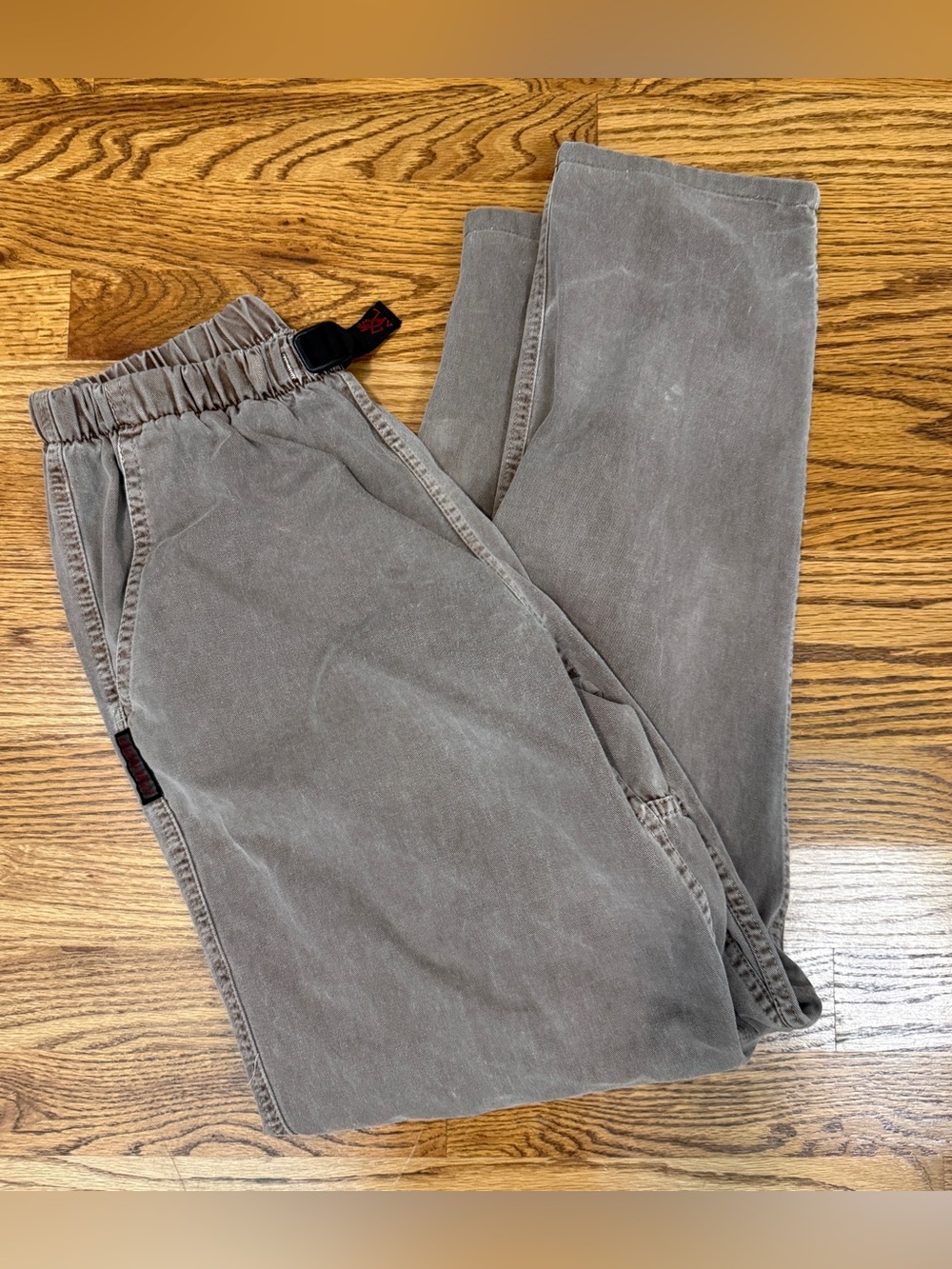 Vintage 90s Gramicci G Pants Made in USA Grey Small Climbing Gorpcore Sun Faded